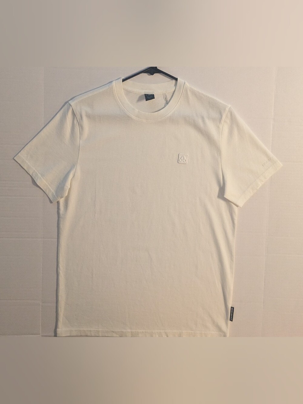 Moose Knuckles Men's White Crew Neck Logo T-Shirt- XS (NWOT)